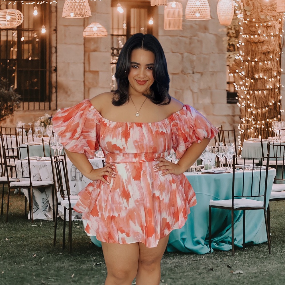 Floral mini dress